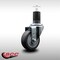 Service Caster 3.5'' SS Thermoplastic Rubber Wheel Swivel 1-5/8'' Expanding Stem Caster SCC-SSEX20S3514-TPRB-158 - alternate 4